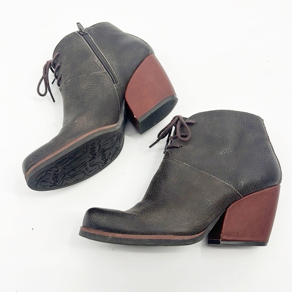 Kork-Ease Roana Lace Up Wedge Booties size 8.5 Brown - Picture 8 of 13